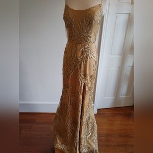 Gold Dress / Quinceañera Dress / Prom Dress / Ball Gown